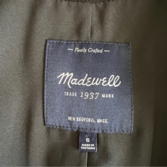 Madewell Black long Sleek Blazer with Tailored Fit size 6 - Picture 8 of 11